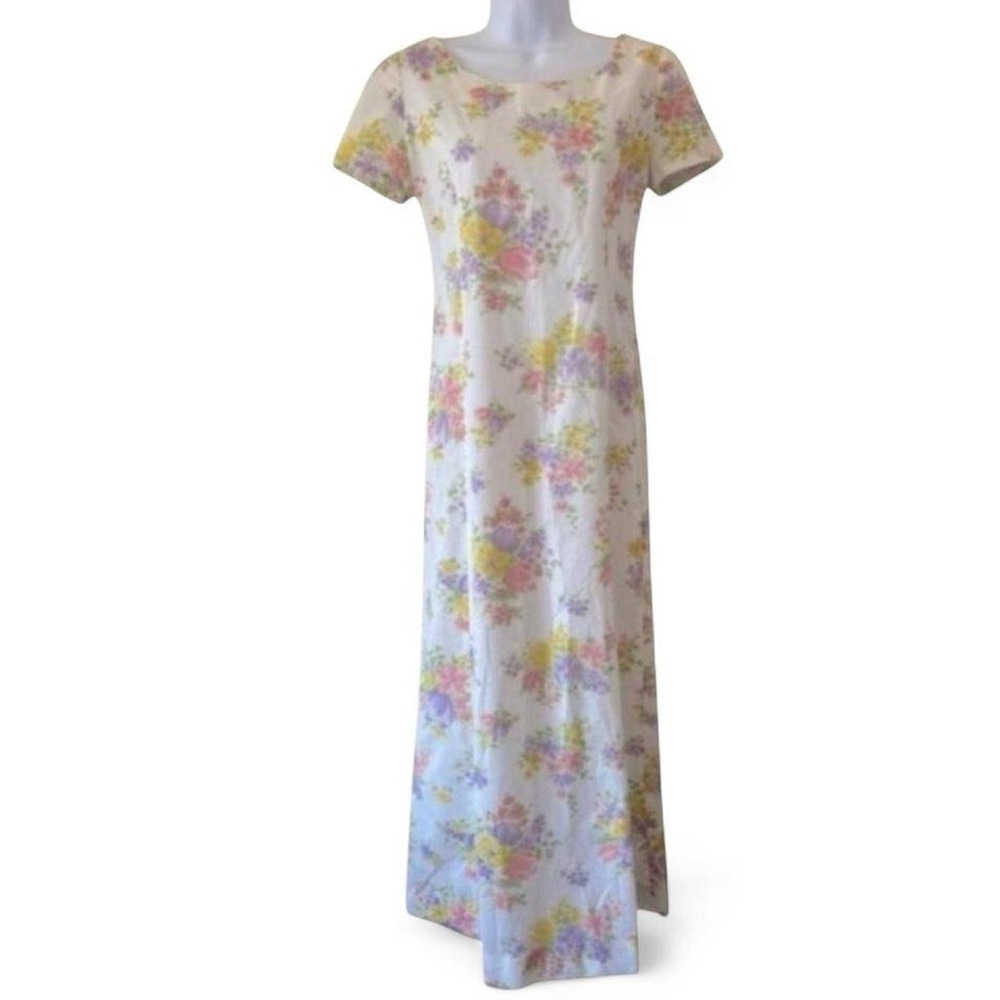 60s 70s Bohemian Vintage Handmade Floral Hippie Dress